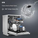 IFB Neptune VX Fully Electronic Dishwasher (12 Place Settings, Dark Silver)