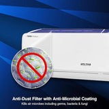 Voltas 1 Ton 3 Star Adjustable Inverter Split AC(Copper, 123V Vectra Elegant, 4-in-1 Adjustable Mode, White)