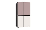 LG 650L GL-B257EPT3 Side-By-Side Refrigerator with DoorCooling+, WiFi Convertible, Multi Air Flow, Objet Collection, Clay Pink