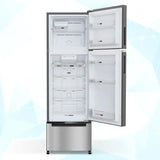 Whirlpool Protton NXT 237L 2 Star Frost Free Triple Door Refrigerator | Inverter Compressor | Microblock Technology | FreshFlow 360° Cooling | Active Deo | Athena Steel | PRONXT DF285 3D PRM