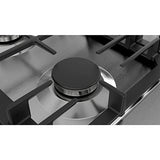 Bosch Serie | 6 Gas Hob 90 Cm, Stainless Steel 5 Burner (Built In) Gas Hob Pcq9B5O90I, Black,open