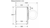 Bosch Series 8 washing machine, front loader 9 kg 1200 rpm (WGA1420SIN)