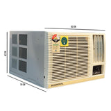 O-General 0.8 Ton 2 Star Fixed Speed Window AC (2025, Model AMGB09BBWA-B, White)