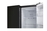 LG GL-B257JWB3 650 Litre 3 Star Side-by-Side Refrigerator | Convertible, Smart Inverter Compressor, Multi Air Flow, Smart Diagnosis, Western Black