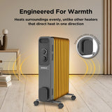 Havells Jade Grey 11-Fin Oil Filled Room Heater (OFR) – Efficient Room Heating (GHROFEME250)