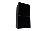 LG 650L Side by Side Refrigerator, Wi-Fi Convertible, DoorCooling+™, Black Mirror Finish, 3 Star GL-B257DBM3