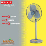 Usha Faratta PX 500mm High-Speed Pedestal Fan – Grey