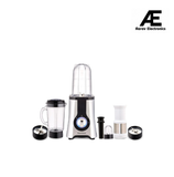 Morphy Richards 4-in-1 BlendMaster Table Blender 400W | Multifunctional: Grind, Crush, Chop & Extract |SS Blades | 4 Jars | 24,000 RPM High-Speed | 2-Speed + Pulse Mode | 2-Yr Warranty【Silver & Black】