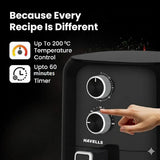 Havells Prolife VISTA 4.2L Air Fryer (GHCAFSRK135) – Aero Crisp Technology, Non-Stick Basket, Black