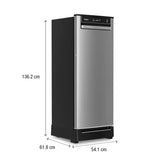 Whirlpool VitaMagic Pro 192L 3 Star Direct Cool Single Door Refrigerator with Base Drawer | Alpha Steel | Zeolite Technology | Stabilizer Free | Auto Defrost | Toughened Glass Shelves 215 VMPRO ROY 3S ALPA STL(73698)