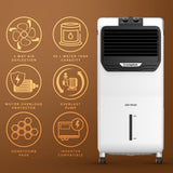 Crompton Jedi PAC 35L Personal Air Cooler with Honeycomb Pads & 4-Way Air Deflection