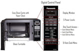 Panasonic 20L Solo Microwave Oven (NN-ST266BFDG, Black, 51 Auto Menus)