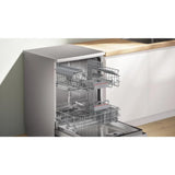 Bosch Series 6 14 Place Settings Free-standing Dishwasher (SMS6IKI01I, 60 cm, Brushed Steel, Anti-Fingerprint, Wi-Fi Enabled, EcoSilence Drive)