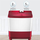 Panasonic 8 kg 5 Star Semi-Automatic Glass Lid Top Loading Washing Machine with Powerful Motor (NA-W80H6RRB)