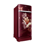 Samsung 189L 5 Star Inverter Direct-Cool Single Door Refrigerator (RR21C2H25RZ/HL,Midnight Blossom Red) Base Stand Drawer ,Free 1 Year Extended warranty
