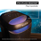 Sony SRS-XV800 X-Series Wireless Portable Bluetooth Karaoke Party Speaker IPX4 Splash-Resistant with 25 Hour-Battery, Built-in Handle and Wheels, Omnidirectional Sound, and Ambient Lights (Open Box / Without Box)