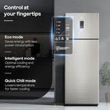 Godrej 436 L 2 Star With AI Tech, 1+2 Years Additional Warranty, 95%+ Food Surface Disinfection Inverter Frost Free Double Door Regalis Refrigerator (RF EON 438B RCI CH GD, Champagne Gold)