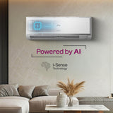 Godrej 1 Ton 3 Star, 5 Years Comprehensive Warranty, AI Powered, 5-In-1 Convertible Cooling, Inverter Split AC (Copper, 2025 Model, Heavy duty cooling at 52 C, AC1T SIC 12PTC3 WYQ, White)