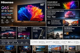 Hisense 50Q6S 50 Inch 4K Ultra HD Smart QLED TV, Dolby Vision, Dolby Atmos, VIDAA U9 Smart OS