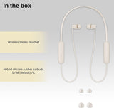 Sony WI-C100 Wireless In-Ear Headphones with 25 Hours Battery Life, DSEE, IPX4 Water Resistance – Cream – WI-C100 Sony India