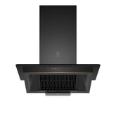 Electrolux 60cm Straight Glass Chimney for up to 180 sqft Kitchen, AutoClean, UltimateTaste 500, Black, ECC6681G