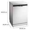 SIEMENS iQ500 14 Place Settings Free-Standing Dishwasher (SN25IW00KI, 60 cm, White)