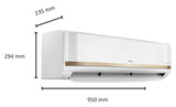 Hitachi IZen 3400SXL 1.5 Ton 3 Star Inverter Split AC | 5000W Cooling Capacity | Copper Condenser | R-32 Refrigerant | 4-Way Air Swing | White | RAS.G318PCC2SS