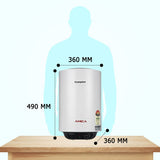 Crompton Amica 15-L 5 Star Rated Storage Water Heater (Geyser) with Free Installation (Black and White)