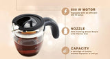 Europa 4 Cups Fully Automatic Coffee Maker (Makes Espresso, Milk Frothing Steam Nozzle with Thermo Dial, 350014, Black)