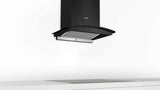 Bosch 60 cm Self Clean Technology glass Kitchen Chimney (HOOD DWHA68G60I, Oil collector Filter technology, Touch Control, Black) (DWHA68G60I)