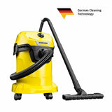 KARCHER WD 3V | Wet & Dry Vacuum Cleaner | 1000W | 17L Tank | Durable Plastic Body | Blower Function | Fleece Filter Bag | Home, Car & Furniture Cleaning | German Tech
