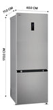 LG GLB3426BDPZ 340L 2 Star Frost Free Bottom Freezer Refrigerator with Smart Inverter Compressor, Door Cooling+, AI ThinQ Wi-Fi, Convertible, Shiny Steel (2026 Model)