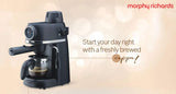 Europa 4 Cups Fully Automatic Coffee Maker (Makes Espresso, Milk Frothing Steam Nozzle with Thermo Dial, 350014, Black)