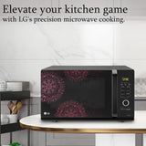 LG 32 L Convection Microwave Oven (MC3286BIUM, Black, Diet Fry, 360° Motorised Rotisserie) - 2023 Model