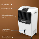 Crompton Jedi PAC 22L Personal Air Cooler for Home | Honeycomb Cooling Pads