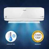 Whirlpool 1.5 Ton 5 Star, 3DCOOL Inverter Split AC (3DCOOL 15T 5S INV EXP S5M2PB1, Copper, Convertible 5-in-1 6th Sense Technology, 3D Technology, Stabilizer Free Operation, HD Filter White)