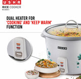 Usha RC28GS1D 2.8L Electric Rice Cooker – White