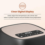 Crompton Ameo 4.2L Digital Air Fryer | 1400W Quick Fry Technology | Oil-Free Healthy Cooking | Super Helix Heating Element | Digital Display with Indian Preset Menus