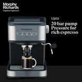 Morphy Richards Impresso Coffee Maker (350017) – Professional Brewing with Sleek Design