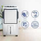 Crompton Optimus Comfort 65L Desert Air Cooler (ACGC-OPTICOMF65) | Low Noise | Honeycomb Pads | Humidity Control