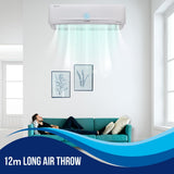 LLYOD Lloyd 2.0 Ton 3 Star Inverter Split AC (5 in 1 Convertible, Copper, Anti-Viral + PM 2.5 Filter, Anti Corrosion Coating,White With Golden Deco Strip, GLS24I3KWSEM)