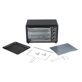 Bajaj 3000 TMC 30L OTG Oven – 1500W Oven Toaster Grill with Motorized Rotisserie, Black (420107)