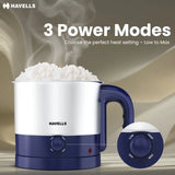 Havells Steamor 600W Multi-Cook Kettle 1.2L (GHBKTBJB060) – Blue