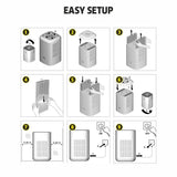Karcher AF20 Air Purifier For Home,Dual H13 HEPA & Activated Carbon Filters,Removes 99.99% Pathogens & Fine Dust,430 Sq. Ft Coverage,