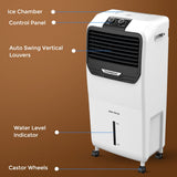Crompton Jedi PAC 35L Personal Air Cooler with Honeycomb Pads & 4-Way Air Deflection