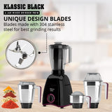 Havells Klassic 750W Mixer Grinder with 4 Jars | 21000 RPM Heavy Duty Motor | Stainless Steel Blades