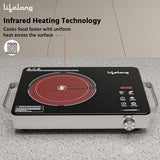 Lifelong LLIRC001 2000W Infrared Induction Stove with Digital Display, Auto Shut-Off & Voltage Protection