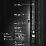 Hisense 253 cm (100 Inches) 4K QLED Mini-LED Smart TV | 1000 NITS Peak Brightness | 165Hz Game Mode | Dolby Vision, Dolby Atmos | 2.1 CH 50W Speakers (Built-in Subwoofer) | VIDAA OS | 100U7Q (Black)
