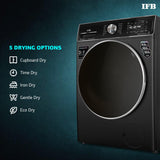 IFB 8.5 Kg / 6.5 Kg / 2.5 Kg 5 Star, Front Load 3-In-1, AI Powered, Fully Automatic Washer Dryer Refresh (2023 Model, Laundrimagic, Executive ZXB, 9 Swirl Wash, Eco Inverter Technology, Black)