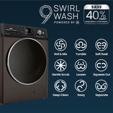 IFB 5 Star Powered by AI with 9 Swirl Wash, WiFi, Fully Automatic Front Load Washing Machine (Executive MBN 9014K CMS , Steam Refresh Program with Eco Inverter, Mocha)